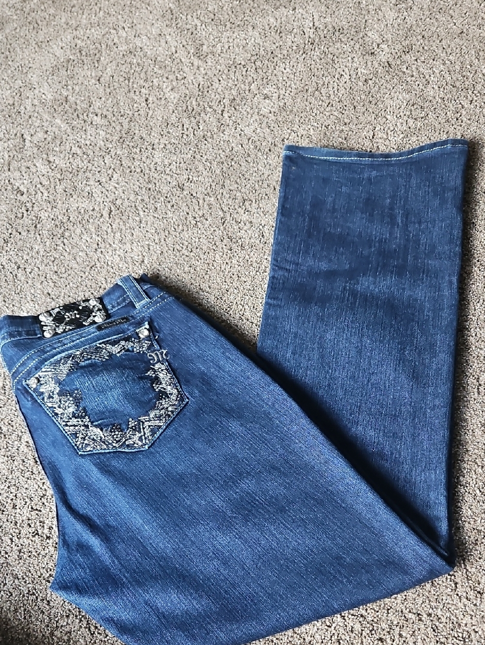 Miss Me Size 32 Mid Rise Easy Bootcut Jeans